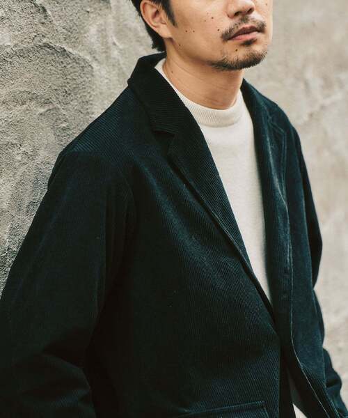 417 EDIFICE（フォーワンセブンエディフィス）の「P コーデュロイ ジャケット ”セットアップ着用可能”（テーラードジャケット・メンズ・ベージュ/ホワイト系その他/チャコールグレー/ブラック・LARGE/MEDIUM）」の21枚目の写真