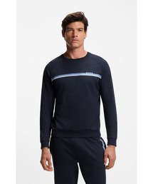 BOSS（ボス）の「コットンテリー スウェットシャツ ライン＆ロゴ（ルームウェア/パジャマ）」