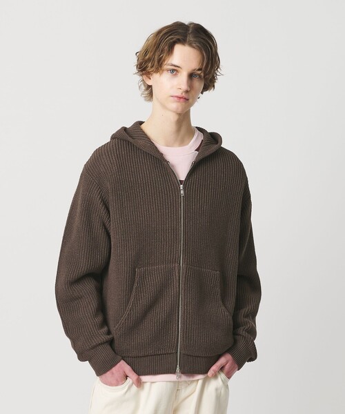 California General Store（California General Store）の「＜CGS.＞ ペーパー コットン ジップ パーカー（パーカー・メンズ・ネイビー/ダークブラウン・L/S/M）」の5枚目の写真