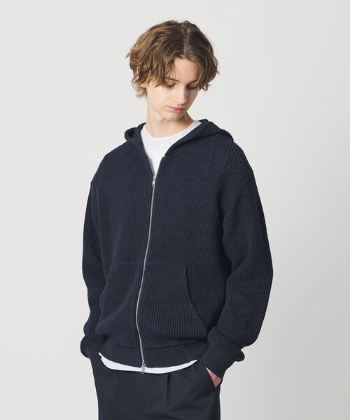 California General Store（California General Store）の「＜CGS.＞ ペーパー コットン ジップ パーカー（パーカー・メンズ・ネイビー/ダークブラウン・L/S/M）」の6枚目の写真