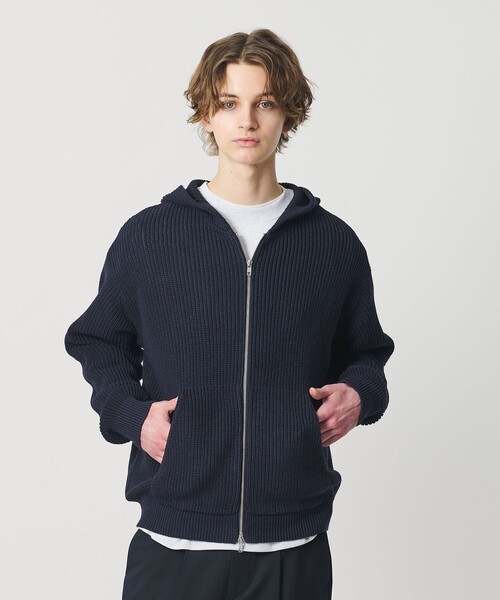 California General Store（California General Store）の「＜CGS.＞ ペーパー コットン ジップ パーカー（パーカー・メンズ・ネイビー/ダークブラウン・L/S/M）」の7枚目の写真