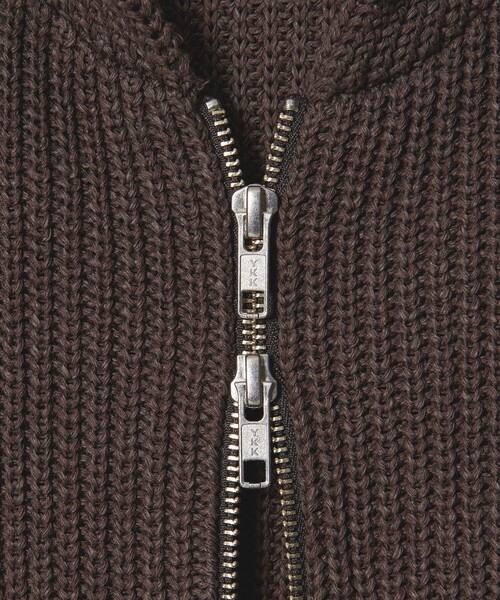 California General Store（California General Store）の「＜CGS.＞ ペーパー コットン ジップ パーカー（パーカー・メンズ・ネイビー/ダークブラウン・L/S/M）」の15枚目の写真