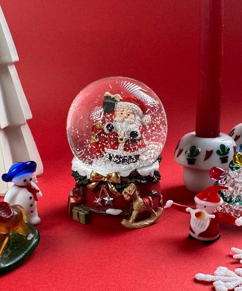 セール】10E10 クリスマス スノードーム サンタ くま オブジェ