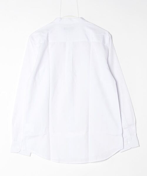 ARCADE(アーケード)の「春 バンドカラー オックスフォードシャツ/選べるマルチ釦&ノーマル釦(シャツ/ブラウス・メンズ・ブラック系1/ネイビー系1/サックスブルー系1/サックスブルー系2/ホワイト系1/ホワイト系2/ブラック系2/ネイビー系2・M/L/LL)」の9枚目の写真