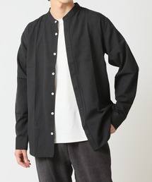 ARCADE（アーケード）の「春 バンドカラー オックスフォードシャツ/選べるマルチ釦&ノーマル釦（シャツ/ブラウス）」