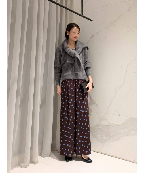 allureville(アルアバイル)の「コインドットイージーパンツ(その他パンツ・レディース・ブラック系その他/ブラウン系その他・1/2)」の3枚目の写真