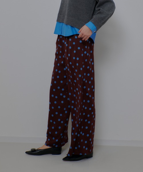 allureville(アルアバイル)の「コインドットイージーパンツ(その他パンツ・レディース・ブラック系その他/ブラウン系その他・1/2)」の12枚目の写真