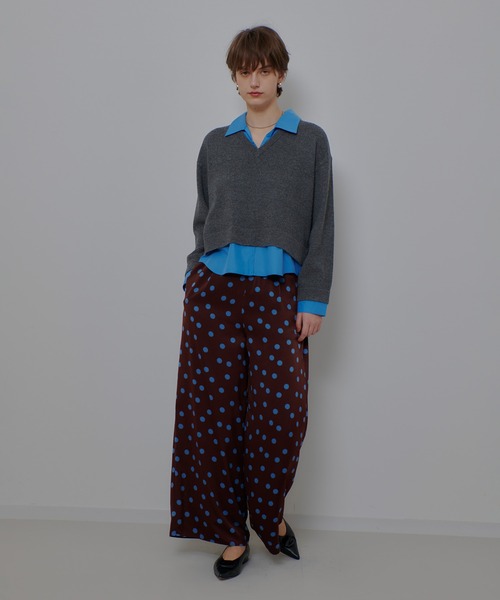 allureville(アルアバイル)の「コインドットイージーパンツ(その他パンツ・レディース・ブラック系その他/ブラウン系その他・1/2)」の14枚目の写真