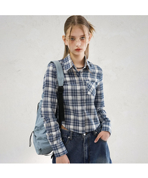 Slender Check Shirt BLUE