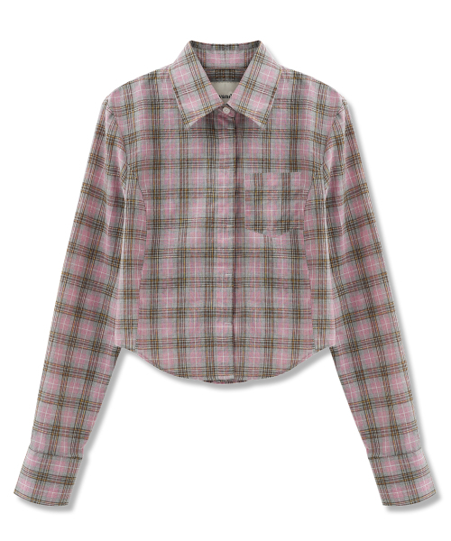 AVANDRESS(アバンドレス )の「Slender Check Shirt BLUE(シャツ/ブラウス・レディース・ブルー・MEDIUM/SMALL)」の6枚目の写真