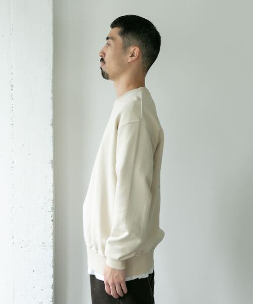【週末限定値下げ】Pigment Dyed Sweat ホワイト セール】【累計販売枚数1万枚突破！】裏起毛ワンポイント刺繍ハーフ