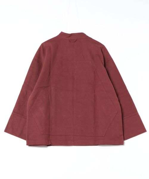 チャイハネ（チャイハネ）の「【チャイハネ】ネオコサック バンドカラー変形MEN'Sシャツ（シャツ/ブラウス・メンズ・レッド/ブラック/カーキ・FREE）」の4枚目の写真