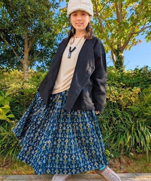 チャイハネ（チャイハネ）の「【チャイハネ】ネオコサック バンドカラー変形MEN'Sシャツ（シャツ/ブラウス・メンズ・レッド/ブラック/カーキ・FREE）」の7枚目の写真