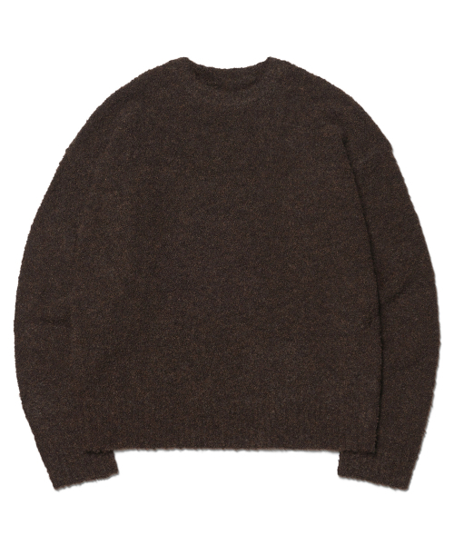 NOMANUAL(NOMANUAL)の「REVERSIBLE WOOL HAIRY KNIT - BROWN(ニット/セーター・レディース・その他・SMALL/FREE)」の1枚目の写真