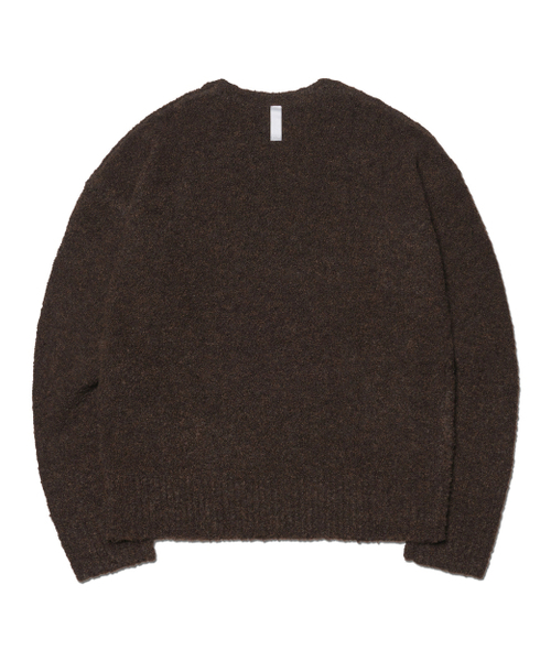 NOMANUAL(NOMANUAL)の「REVERSIBLE WOOL HAIRY KNIT - BROWN(ニット/セーター・レディース・その他・SMALL/FREE)」の2枚目の写真
