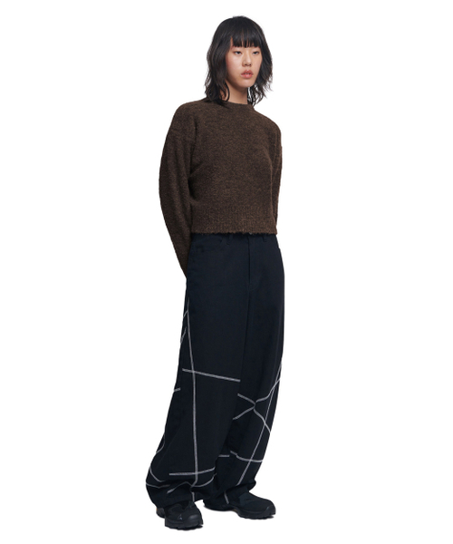 NOMANUAL(NOMANUAL)の「REVERSIBLE WOOL HAIRY KNIT - BROWN(ニット/セーター・レディース・その他・SMALL/FREE)」の5枚目の写真