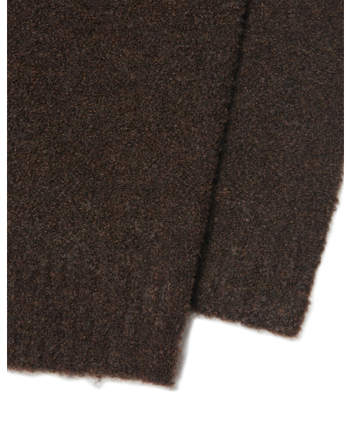 NOMANUAL(NOMANUAL)の「REVERSIBLE WOOL HAIRY KNIT - BROWN(ニット/セーター・レディース・その他・SMALL/FREE)」の7枚目の写真