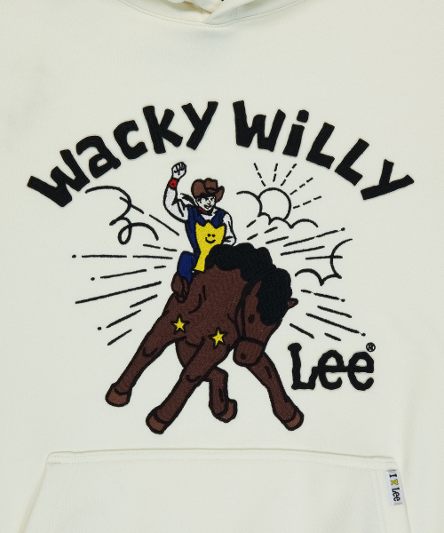 Wacky WiLLy（ワッキーウィリー）の「[ワキウィリー x Lee] グラフィックフードパーカークリーム（パーカー・レディース・その他・SMALL/MEDIUM/LARGE）」の5枚目の写真