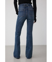 AZUL DENIM H/Wバックリボンフレアデニム