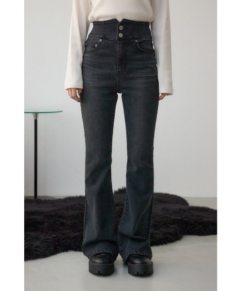 セール】AZUL DENIM H/Wバックリボンフレアデニム（デニムパンツ