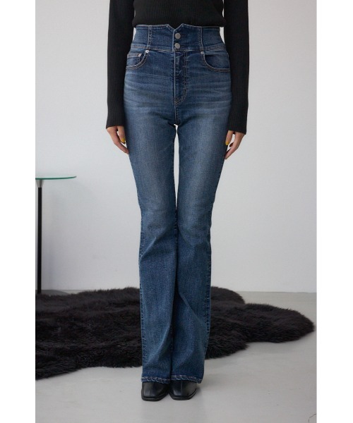 セール】AZUL DENIM H/Wバックリボンフレアデニム（デニムパンツ