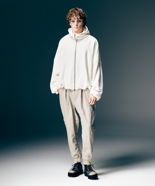 glamb(グラム)の「Crinkle Sarrouel Pants / クリンクルサルエルパンツ(その他パンツ・メンズ・ホワイト/ブラック・S/M/L)」の10枚目の写真