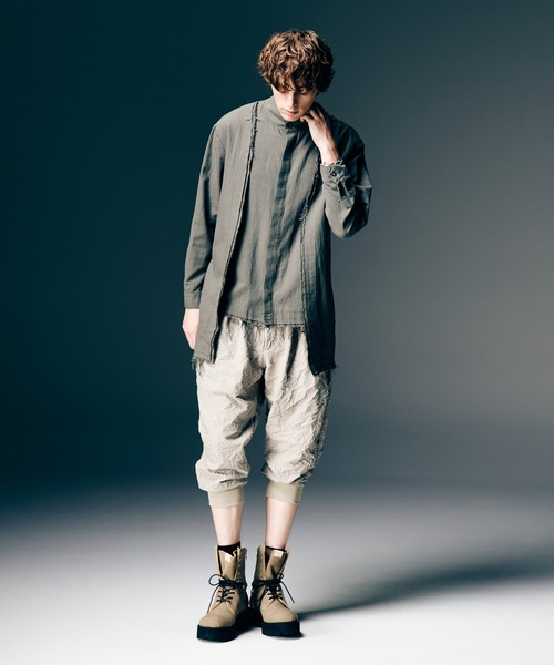glamb(グラム)の「Crinkle Sarrouel Pants / クリンクルサルエルパンツ(その他パンツ・メンズ・ホワイト/ブラック・S/M/L)」の12枚目の写真
