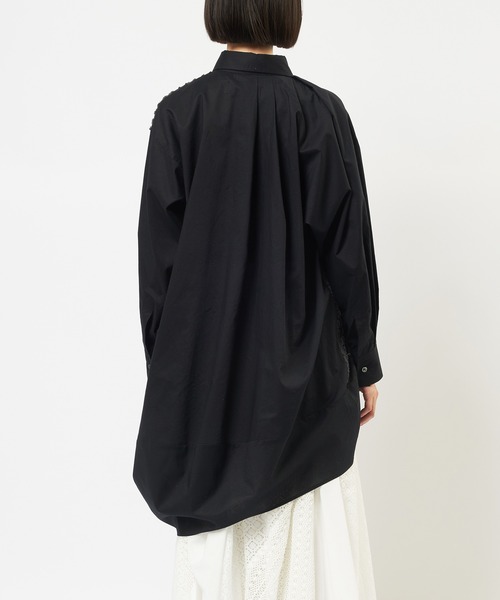 gomme(ゴム)の「フラワービッグブラウス(シャツ/ブラウス・レディース・ブラック/アイボリー・MEDIUM)」の10枚目の写真