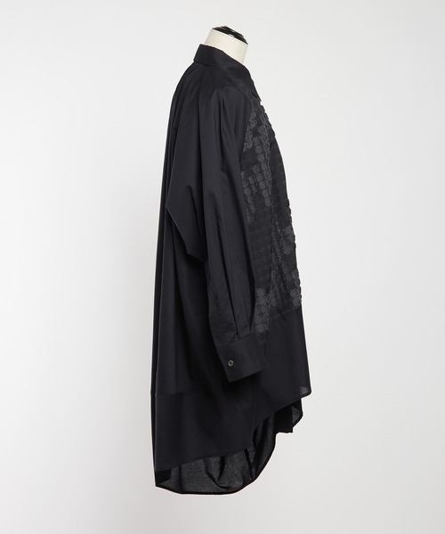 gomme(ゴム)の「フラワービッグブラウス(シャツ/ブラウス・レディース・ブラック/アイボリー・MEDIUM)」の16枚目の写真