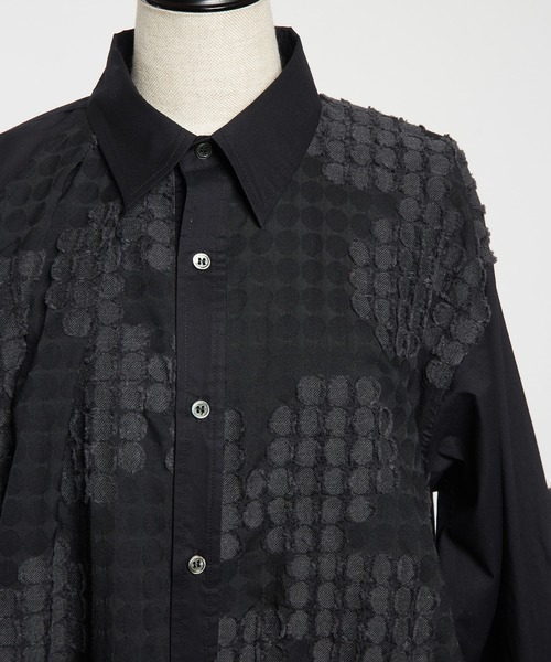 gomme(ゴム)の「フラワービッグブラウス(シャツ/ブラウス・レディース・ブラック/アイボリー・MEDIUM)」の17枚目の写真