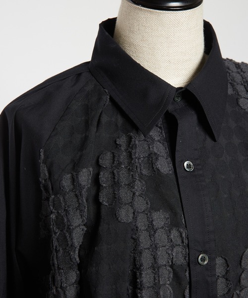 gomme(ゴム)の「フラワービッグブラウス(シャツ/ブラウス・レディース・ブラック/アイボリー・MEDIUM)」の18枚目の写真