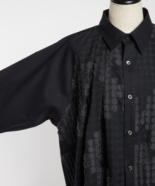 gomme(ゴム)の「フラワービッグブラウス(シャツ/ブラウス・レディース・ブラック/アイボリー・MEDIUM)」の19枚目の写真