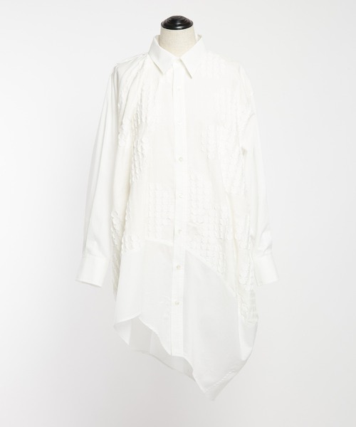 gomme(ゴム)の「フラワービッグブラウス(シャツ/ブラウス・レディース・ブラック/アイボリー・MEDIUM)」の22枚目の写真