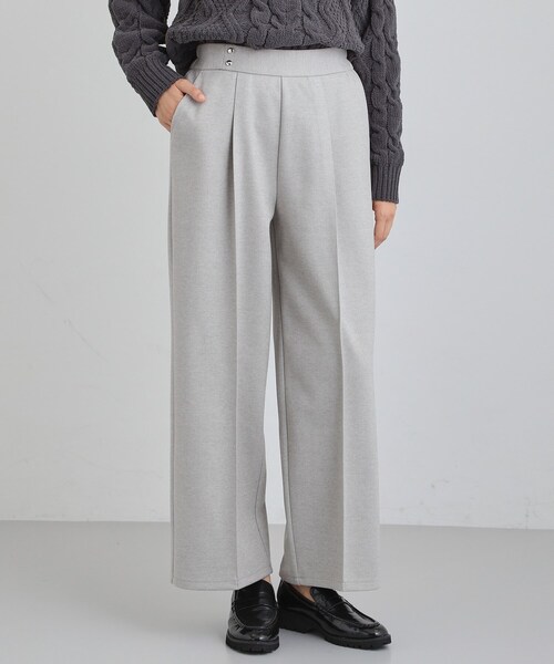 THE SHOP TK （ザ ショップ ティーケー ）の「ピンタックワイドパンツ（その他パンツ・レディース・ナチュラル/スミクロ・12/13）」の2枚目の写真