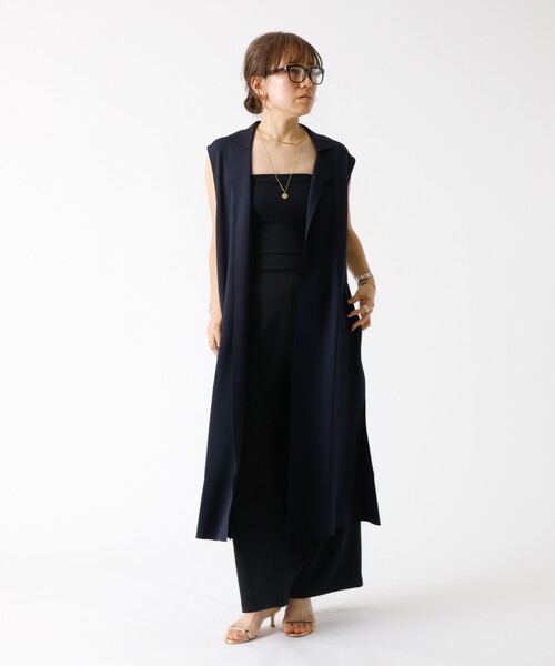 DESIGNWORKS（デザインワークス）の「ロングジレベスト（ベスト・レディース・ネイビー・フリー）」の10枚目の写真