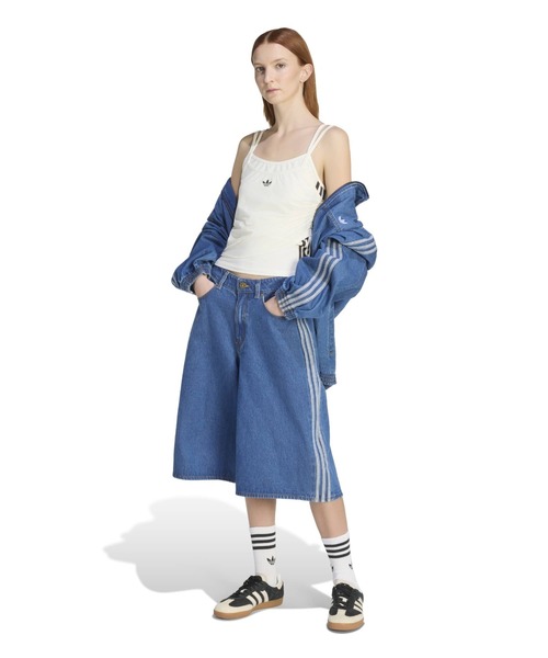 adidas（アディダス）の「adidas DOUBLE LAYERED TANK TOP / アディダス ダブル レイヤード タンクトップ（タンクトップ・レディース・ホワイト・L/M/S）」の10枚目の写真