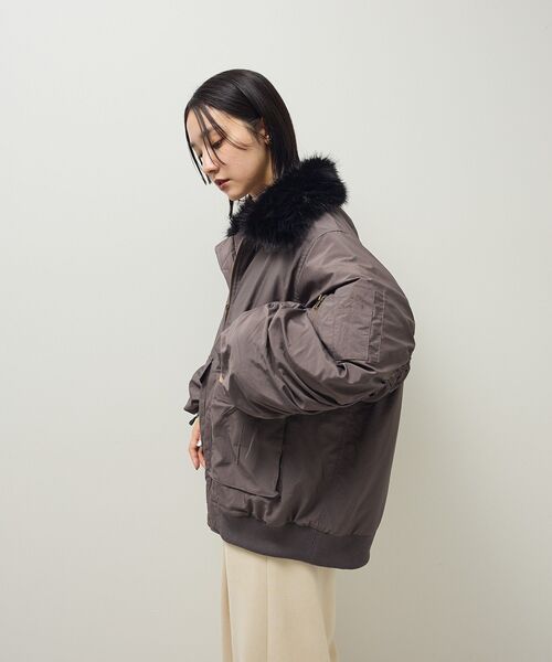 セール】・swing by ティペット付ミリタリーブルゾン（ブルゾン