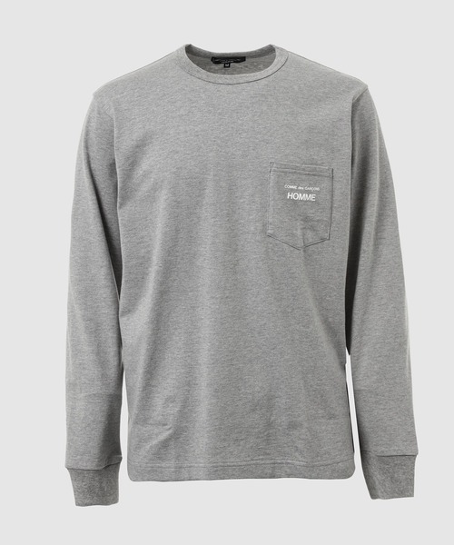 COMME des GARCONS HOMME（コム デ ギャルソン・オム）の「COTTON PLAIN LOGO LONG-SLEEVE SHIRTS（Tシャツ/カットソー・メンズ・グレー/ブラック/ホワイト/ネイビー・XL/L/M/S）」の3枚目の写真