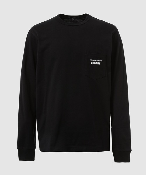 COMME des GARCONS HOMME（コム デ ギャルソン・オム）の「COTTON PLAIN LOGO LONG-SLEEVE SHIRTS（Tシャツ/カットソー・メンズ・グレー/ブラック/ホワイト/ネイビー・XL/L/M/S）」の2枚目の写真