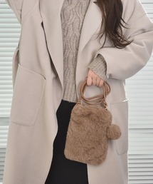VIBGYOR Women | 【float】ふわふわ ファー チャーム付きミニショルダーバッグ【6色展開】(ショルダーバッグ)