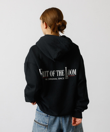 【FRUIT OF THE LOOM/フルーツ・オブ・ザ・ルーム】PRINT HOODIE4/ロゴプリント/フーディー/ユニセックス【WEB限定】