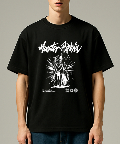MONSTER REPUBLIC(モンスターリパブリック)の「ハウリングホワイトTシャツブラック_B8138(Tシャツ/カットソー・レディース・その他・SMALL/MEDIUM/LARGE/X-LARGE)」の4枚目の写真