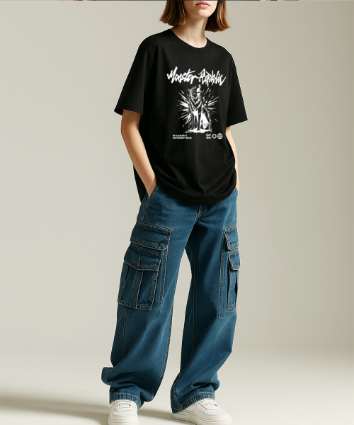 MONSTER REPUBLIC(モンスターリパブリック)の「ハウリングホワイトTシャツブラック_B8138(Tシャツ/カットソー・レディース・その他・SMALL/MEDIUM/LARGE/X-LARGE)」の5枚目の写真