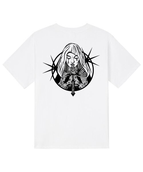 KAN6312(カン6312)の「KTW0191 マリア半袖Tシャツ ホワイト(Tシャツ/カットソー・メンズ・その他・LARGE/MEDIUM/X-LARGE/SMALL)」の1枚目の写真