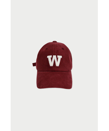 WITHOUT SUMMER（ウィズアウトサマ）の「ダブルウコーデュロイキャップ_バーガンディ（キャップ）」