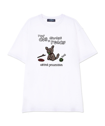 ドゥドゥルパピー スーピマコットン ラウンドネック 半袖Tシャツ_ホワイト