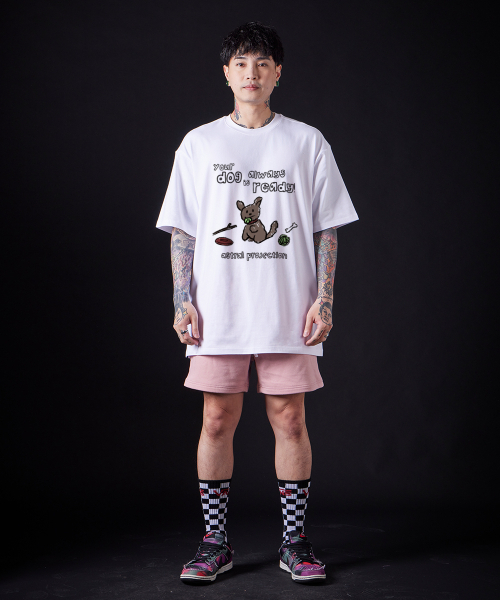 ASTRAL PROJECTION（アストラルプロジェクション）の「ドゥドゥルパピー スーピマコットン ラウンドネック 半袖Tシャツ_ホワイト（Tシャツ/カットソー・メンズ・その他・LARGE/X-LARGE/XX-LARGE/MEDIUM）」の3枚目の写真
