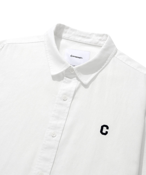 COVERNAT(カバーナット)の「リネンチェーンCロゴシャツホワイト(シャツ/ブラウス・レディース・その他・X-SMALL/LARGE/MEDIUM/SMALL/X-LARGE/XX-LARGE)」の3枚目の写真