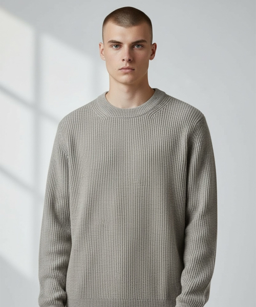 BORN SLIPPY(ボーンスリッピー)の「Soft Hachi Cushion Round Knit (Choco)(ニット/セーター・メンズ・その他・FREE)」の4枚目の写真