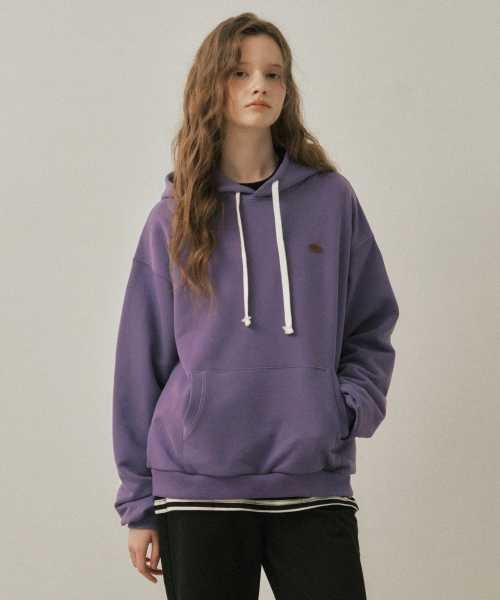 WEDNESDAYOASISFORWOMEN（ウェンズデー オアシス フォー ウーマン）の「W/アッシュピグメントフードスウェットシャツ_PURPLE(W25-TP34)（パーカー・レディース・パープル・MEDIUM/LARGE）」の2枚目の写真